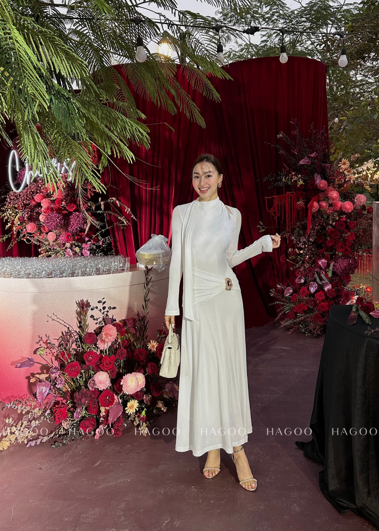 Váy thun quấn cổ kèm Tag cài HAGOO_thumbnail_4