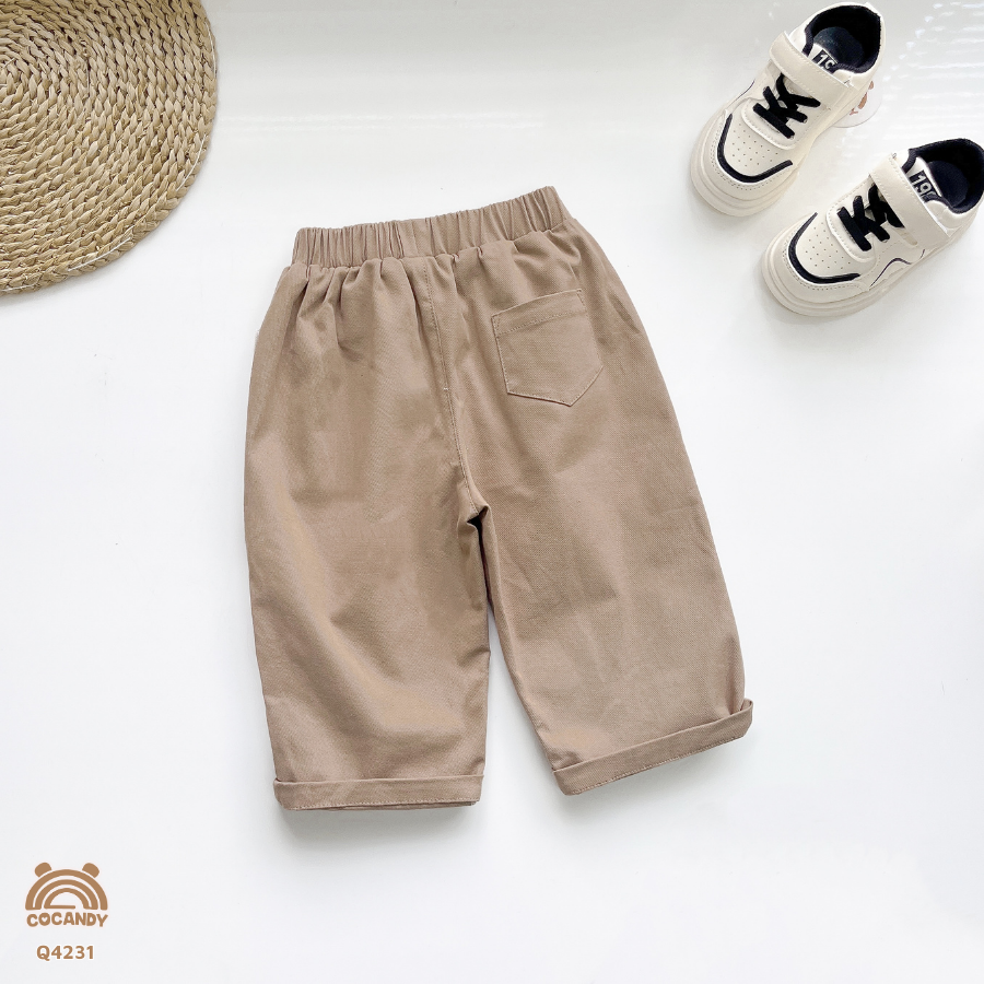 Quần dài kaki NÂU 2 túi phối cạnh_thumbnail_2