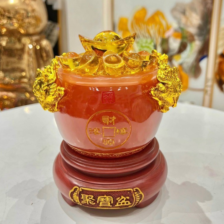 Bát Tụ Bảo Ngọc Chiêu Tài Chiêu Lộc Nhiều Màu , Nhiều Kích Thước Hàng Cao Cấp - Phong Thủy Hà Gốm_thumbnail_2