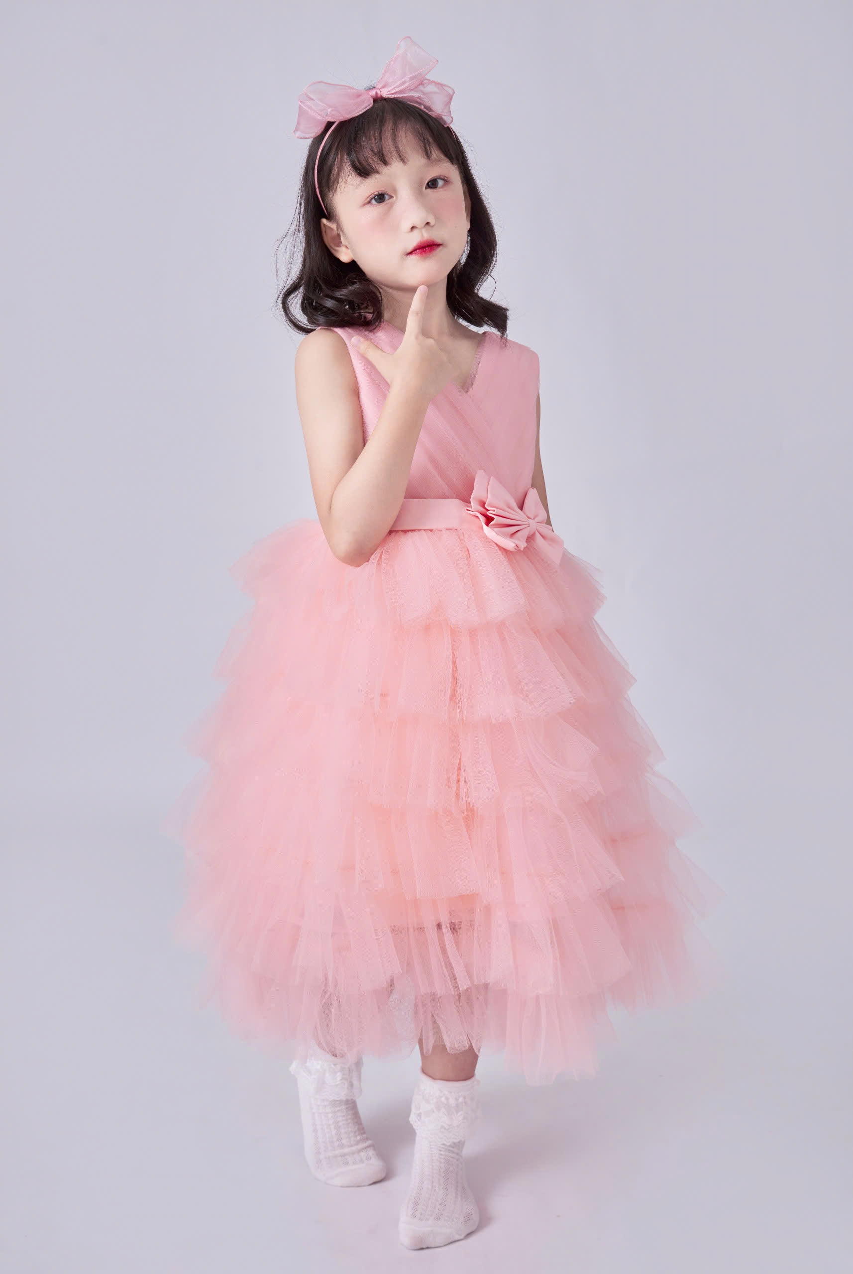 Váy công chúa xếp tầng, sát nách mát mẻ cho bé từ 7kg tới 45kg_thumbnail_0