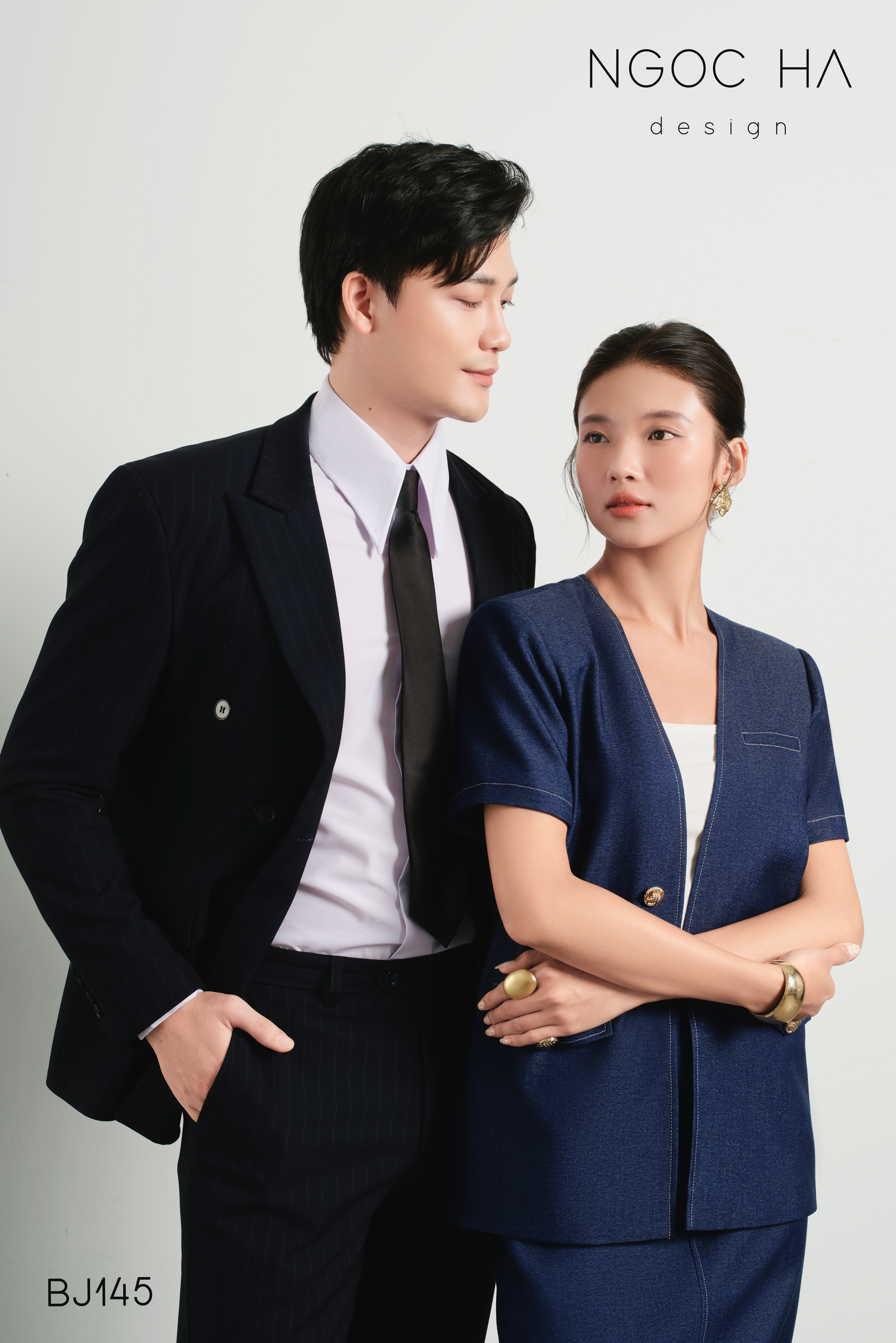 Casta Set_ Bộ Vest Blazer Chân Váy Bút Chì Màu Xanh BJ145_thumbnail_4