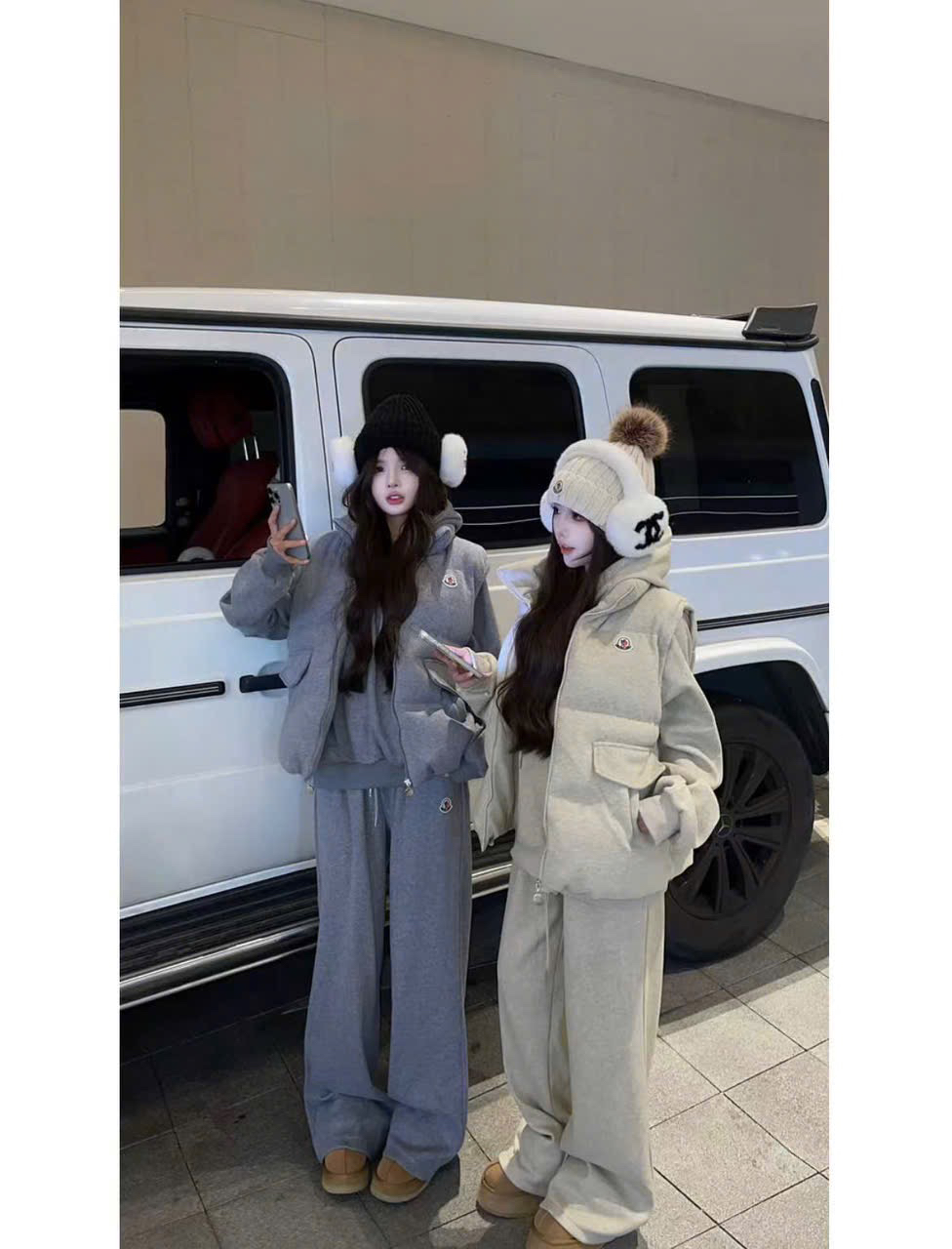 Set bộ nỉ áo gile - K44