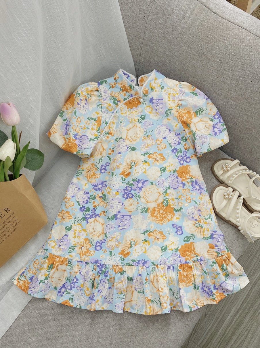 Váy hoa đính cúc ngọc VA23058_thumbnail_1