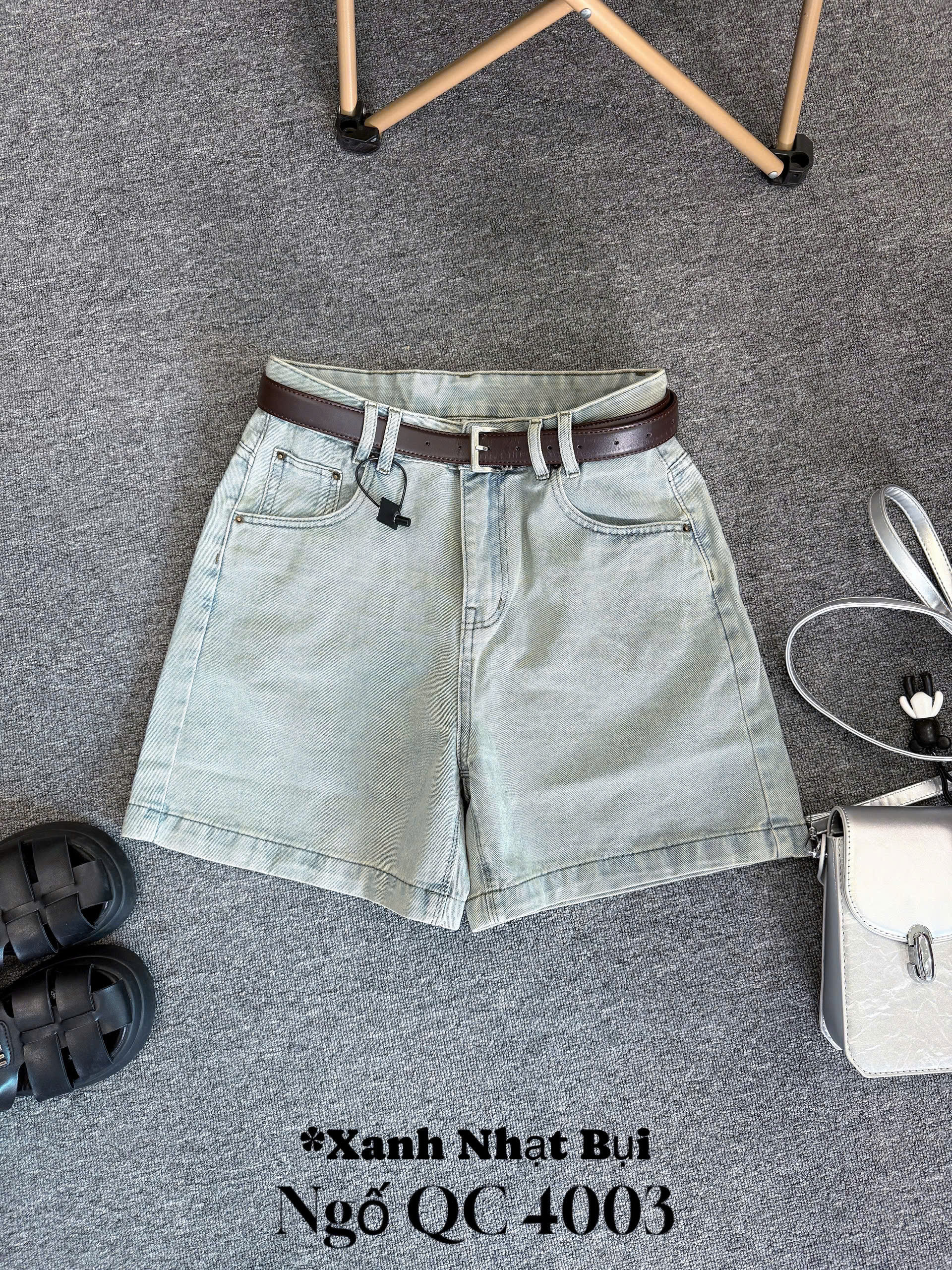 Quần ngố jean viền túi kiểu bigsize QSJ4003 dành cho nàng béo mập từ 55-90kg