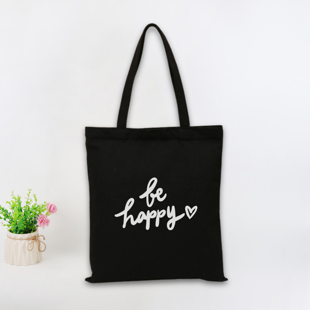 Túi tote vải canvas We Tee phong cách Hàn Quốc có khoá kéo và ngăn phụ - TOTE03_thumbnail_6