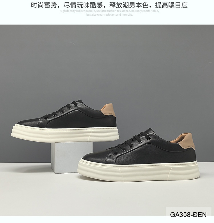 GA358 - Giày Sneaker Nam Đế Dày Phong Cách Hàn Quốc Da Bò Thoáng Khí_thumbnail_19