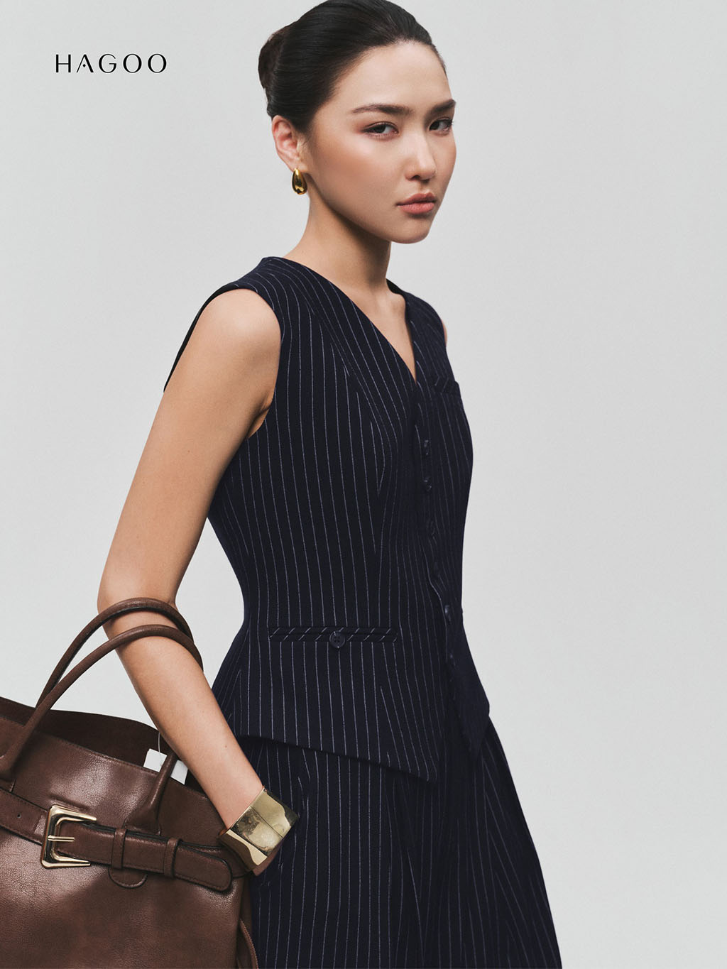 Áo gile cơi ngực A8075 HAGOO