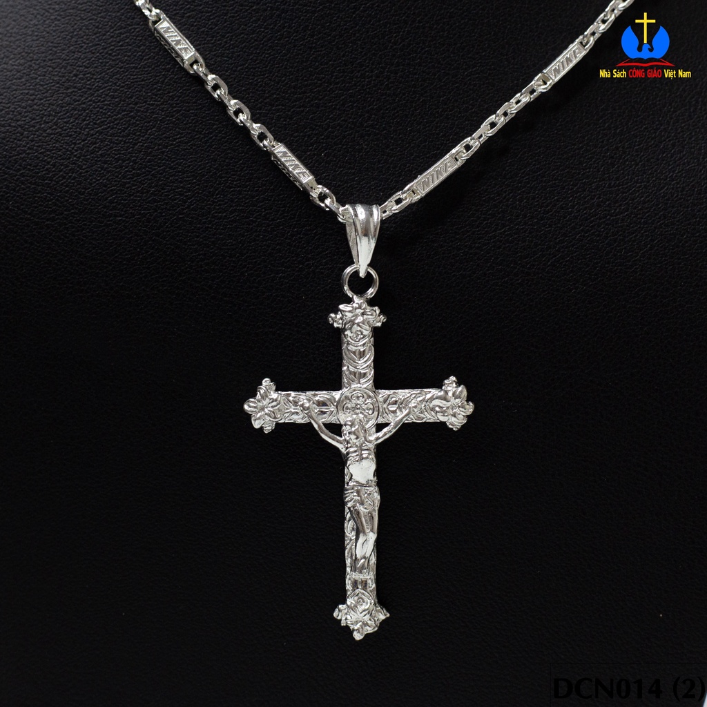 Dây chuyền bạc ta thánh giá mẫu nam DCN014 - Quà tặng Công Giáo, sinh nhật, lễ quan thầy_thumbnail_2