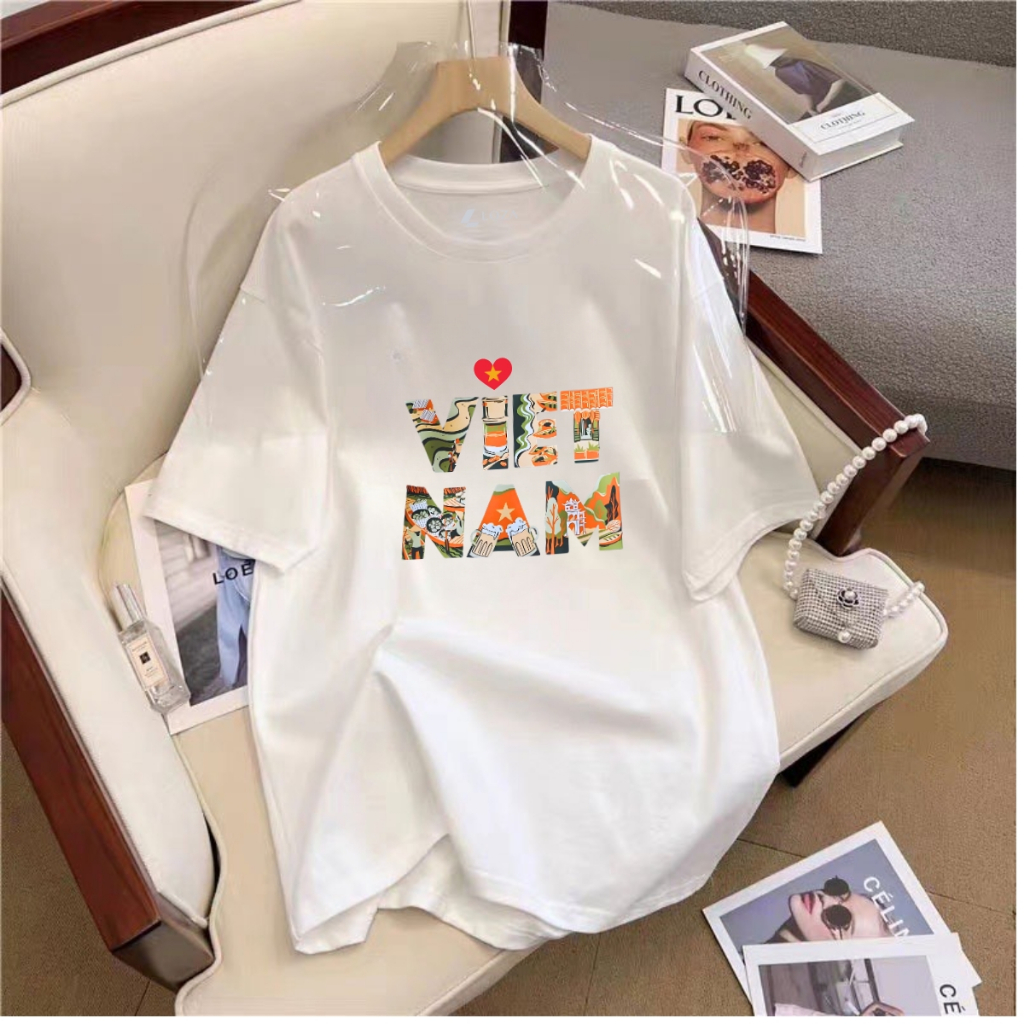 [Form rộng] Áo thun Việt Nam 2025 - Áo phông nữ Việt Nam nón lá/cờ đỏ  Loza G0311_thumbnail_2