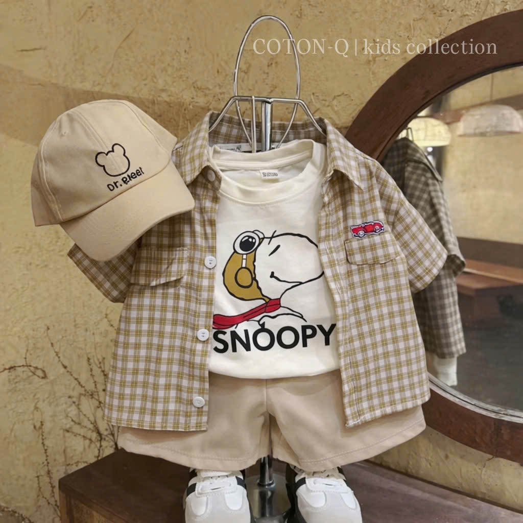 Set áo caro + quần kèm nón_thumbnail_10