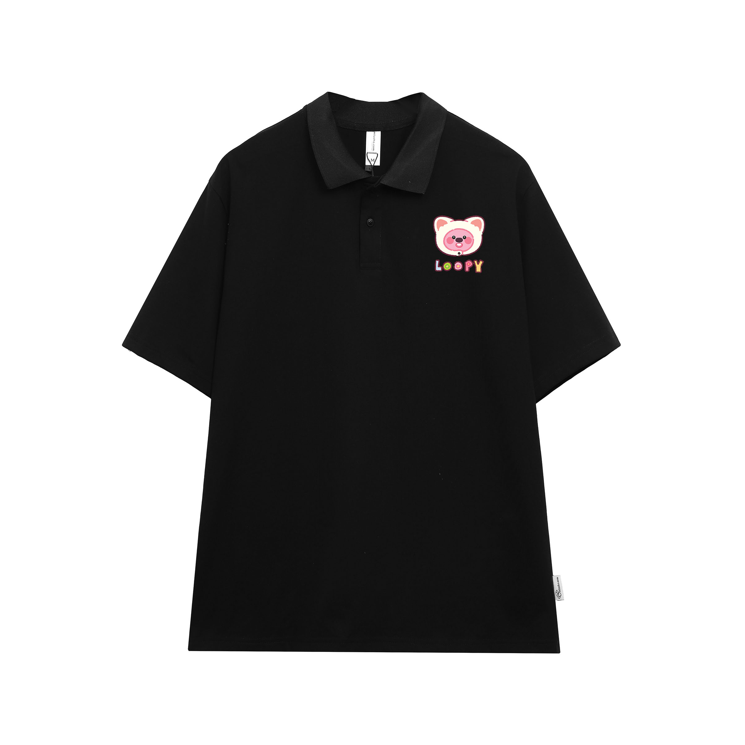 Áo polo loopy dễ thương unisex local brand form rộng PLD735 chất cotton Miucho in graphic_thumbnail_7