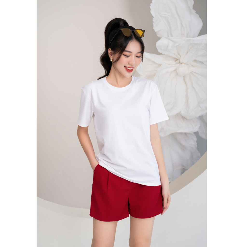 [Form Rộng] Áo phông nữ dáng rộng màu trơn chất cotton lạnh nhiều màu tươi trẻ - LOZA PH403301_thumbnail_10