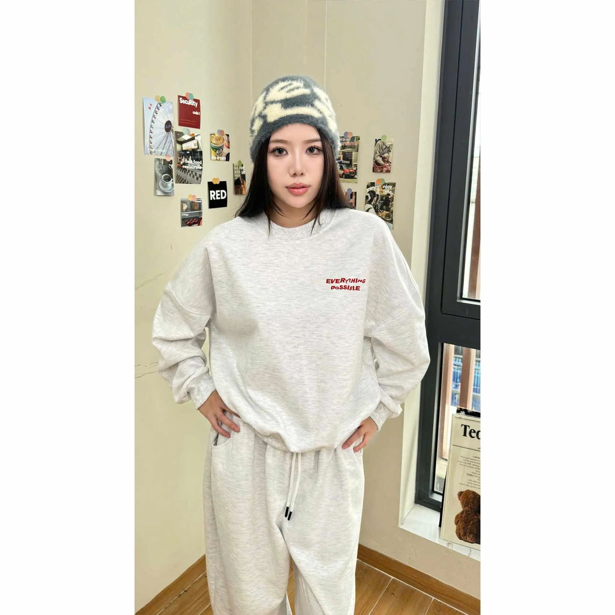 Áo Sweater form boxy local brand Miucho nỉ 2 da thoáng mát thấm hút tốt cổ tròn in basic 2841_thumbnail_7