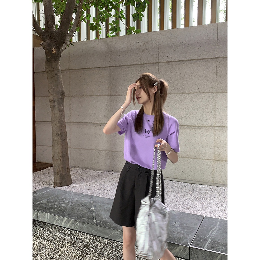 Áo thun nữ form màu xinh vừa regular ARD962 Miucho Chic in mix_thumbnail_6