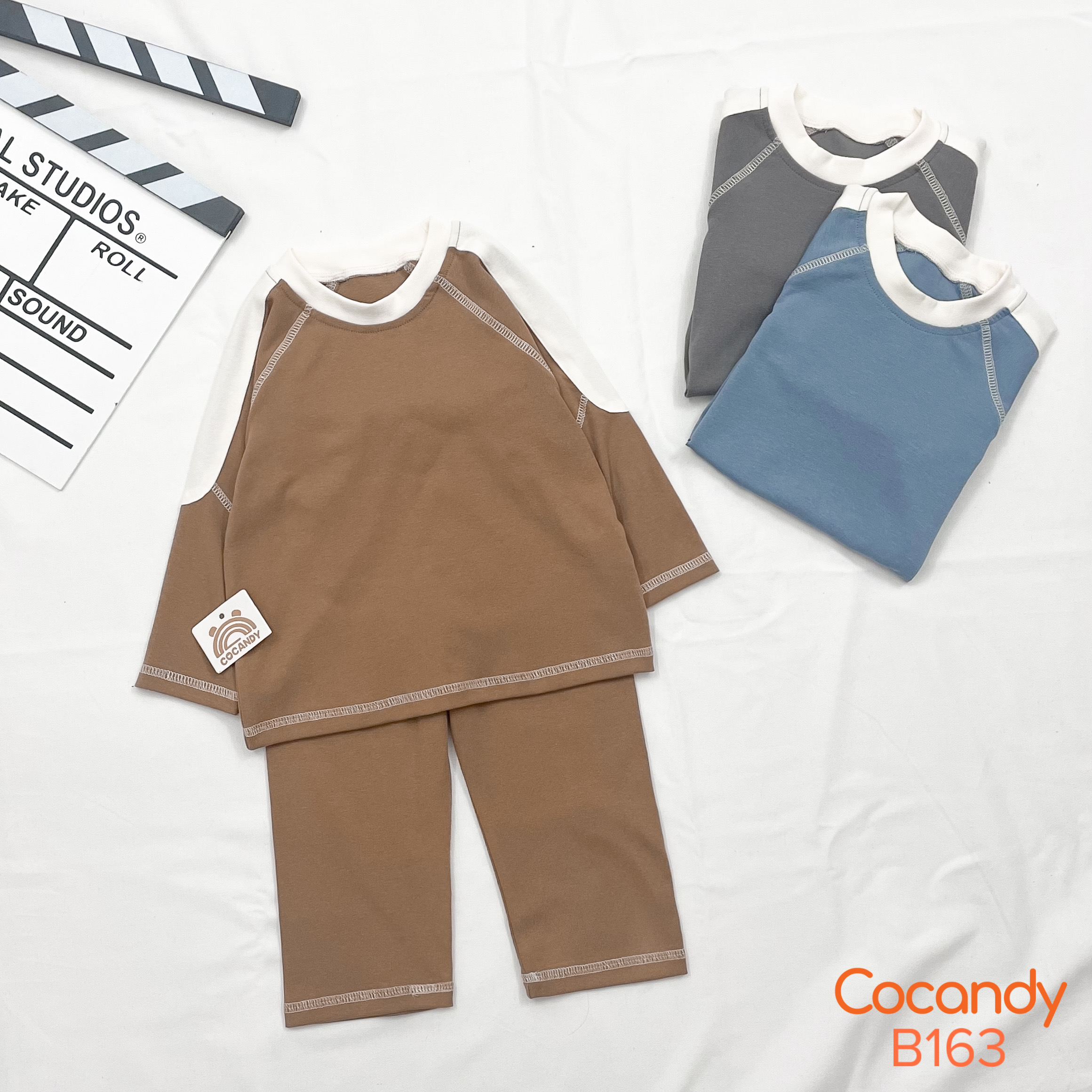 Bộ thun dài NÂU vai phối TRẮNG_thumbnail_1