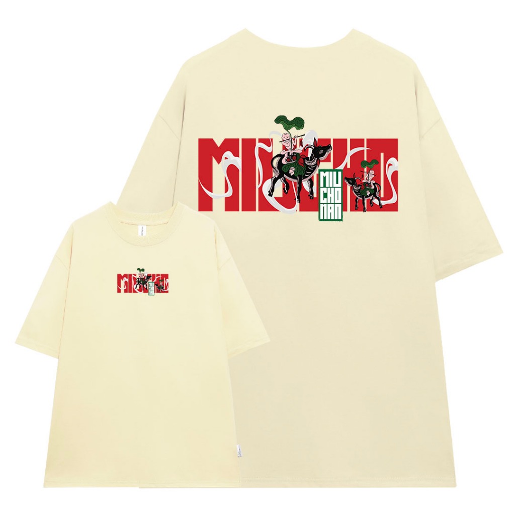 Áo thun nam form rộng 12 con giáp tuổi Sửu ( tuổi trâu) ATD439 Miucho Man cotton cổ tròn ingraphic_thumbnail_0