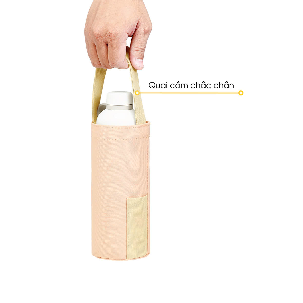 Túi đựng chai nước vải canvas dày dặn_thumbnail_5
