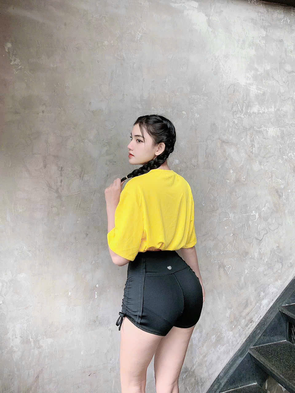 Áo Tank Thể Thao Love Dáng Croptop Dây Rút_thumbnail_2