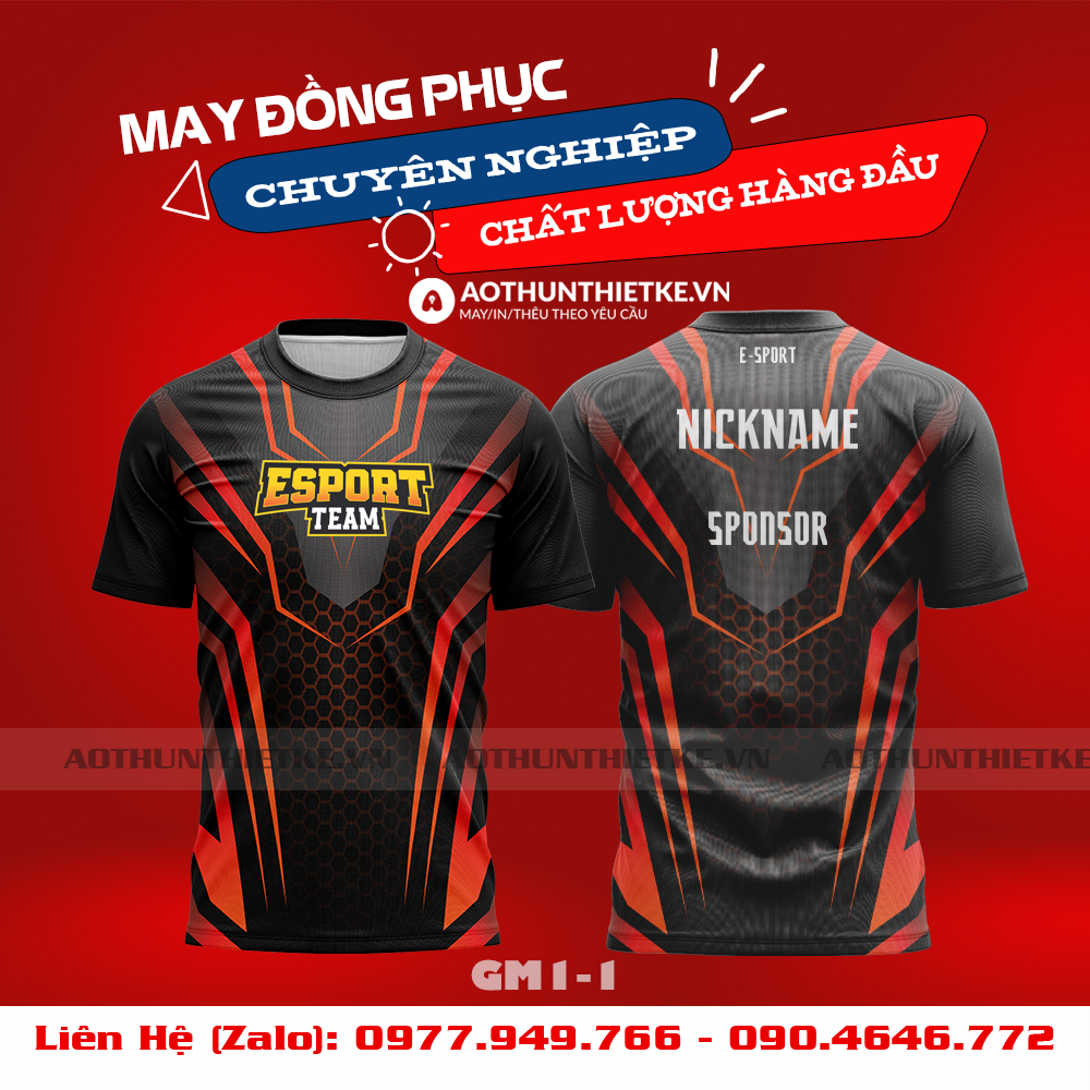 Mẫu Áo Game Thủ Esports Thiết Kế - TKGM67