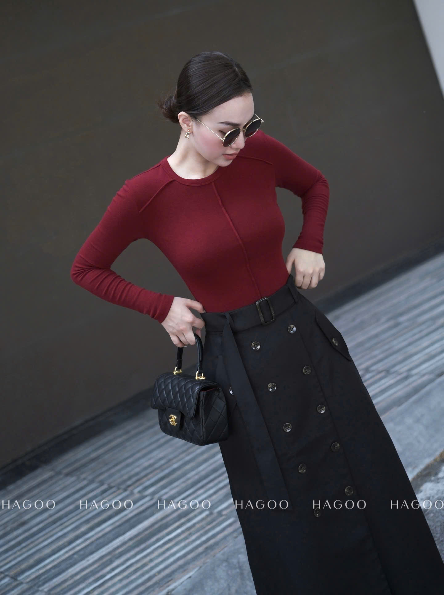 Áo Mongtogi gân nổi cổ tròn HAGOO_thumbnail_8