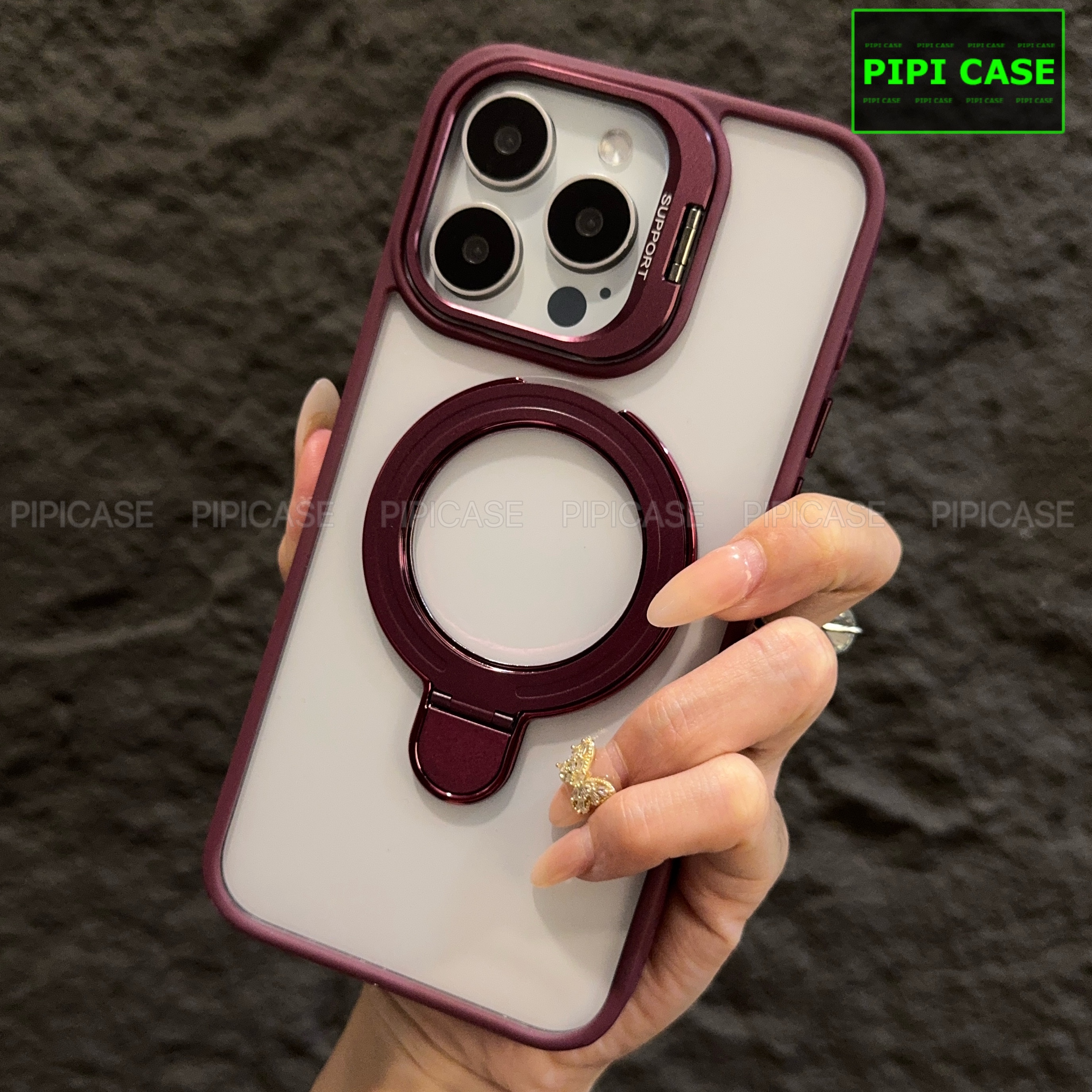 Ốp Lưng iPhone 12 Pro Max - Super Gone - Đỏ
