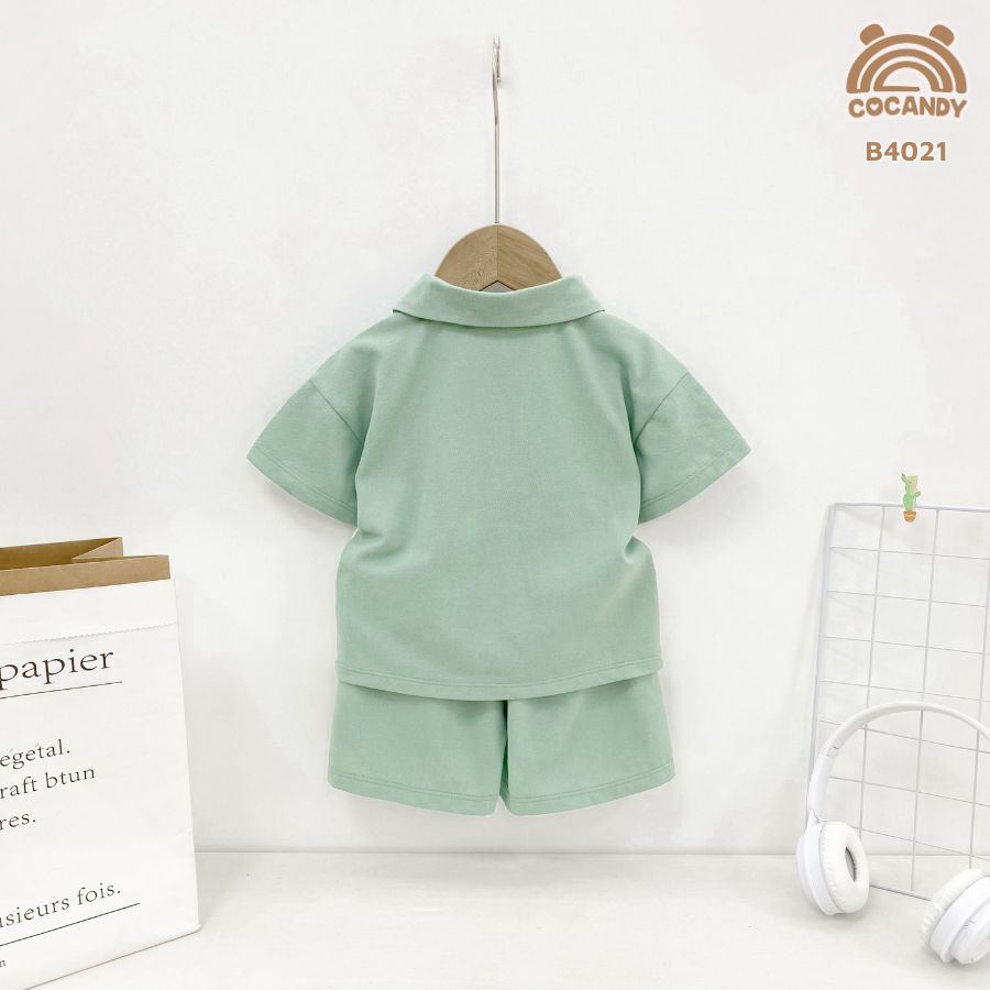 Bộ cộc XANH MINT phối trắng cổ bẻ_thumbnail_1