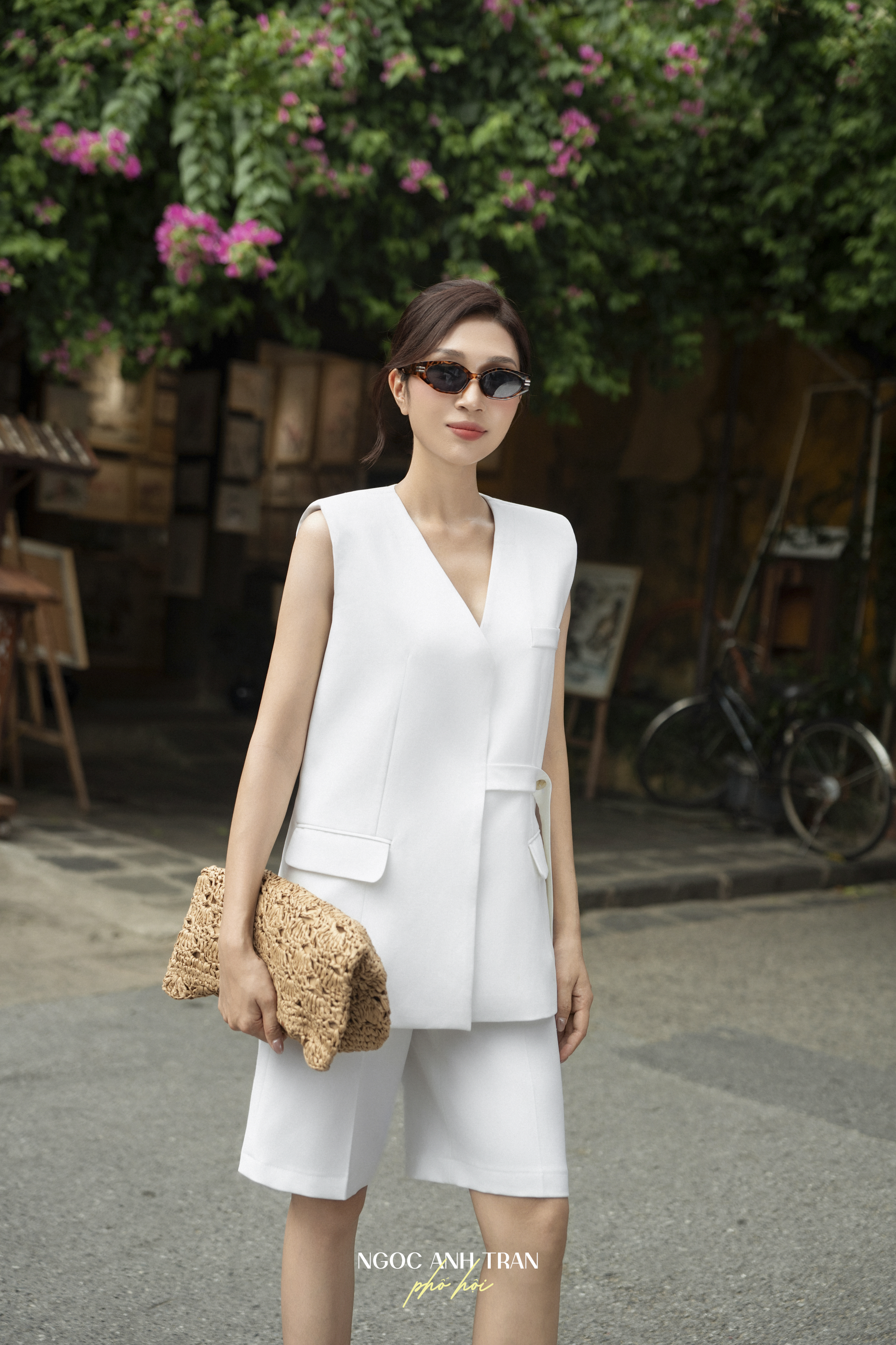 A199 - Áo gile trắng