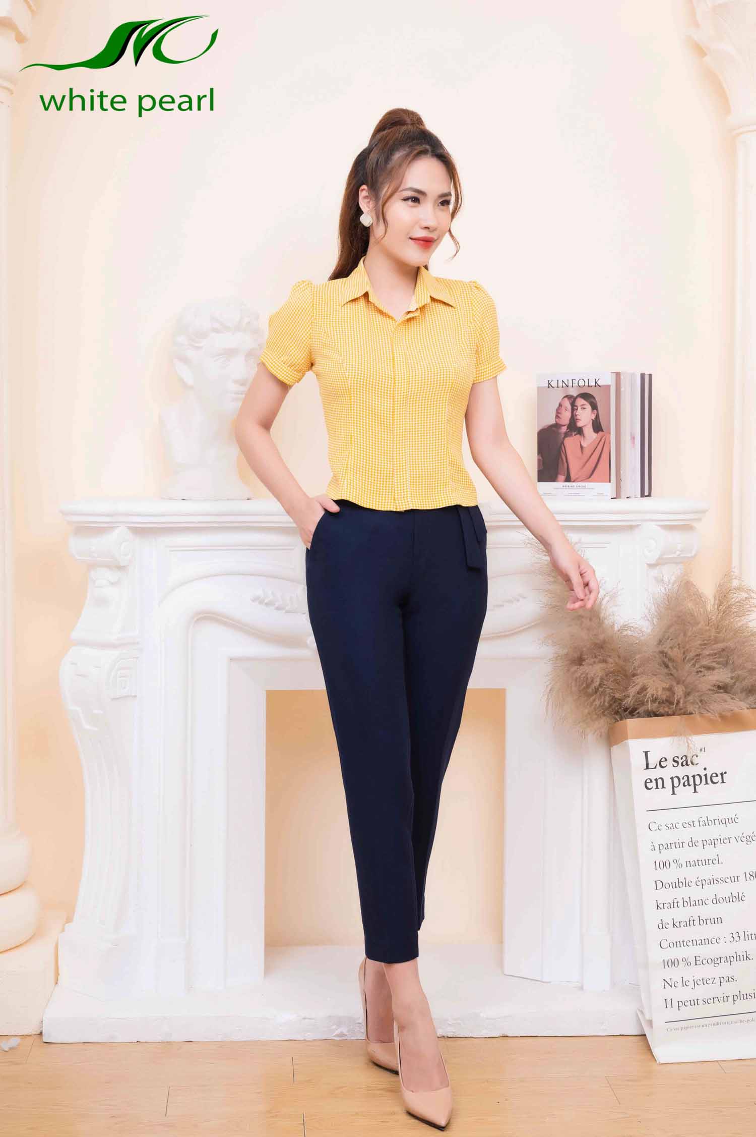 Quần baggy Q23002 Thời trang công sở cao cấp White Pearl_thumbnail_4