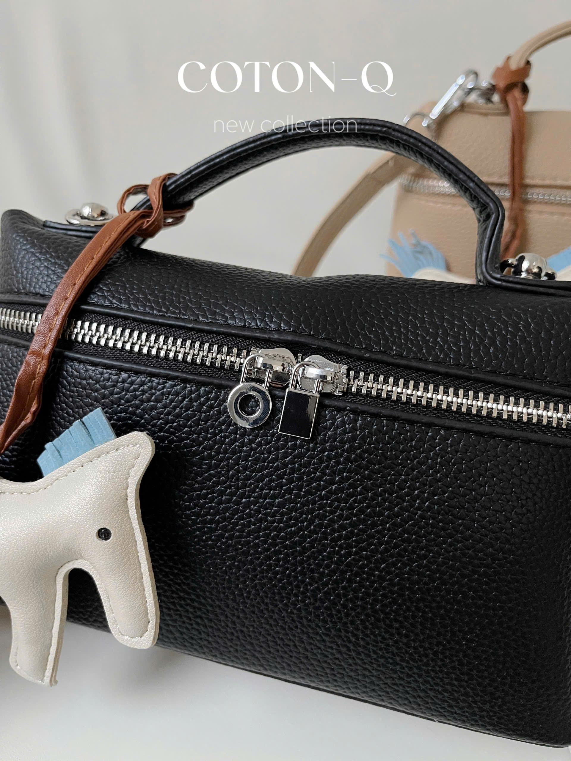 Túi xịn kèm charm ( ĐEN )_thumbnail_6