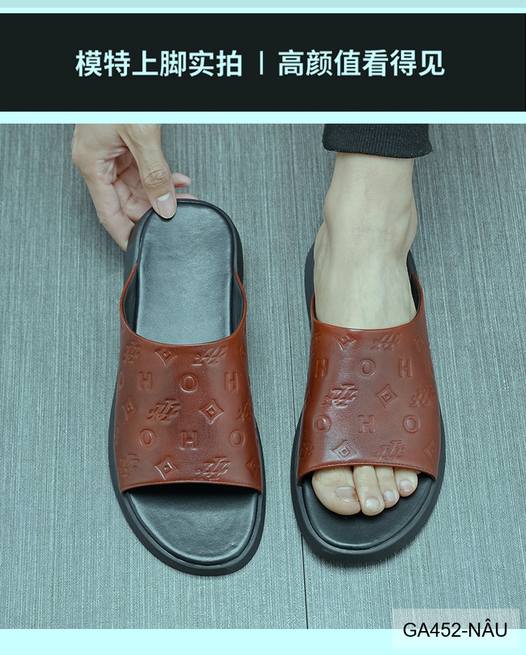 GA452 - Dép xỏ ngón nam da bò cao cấp đế cao su chống trơn trượt_thumbnail_4