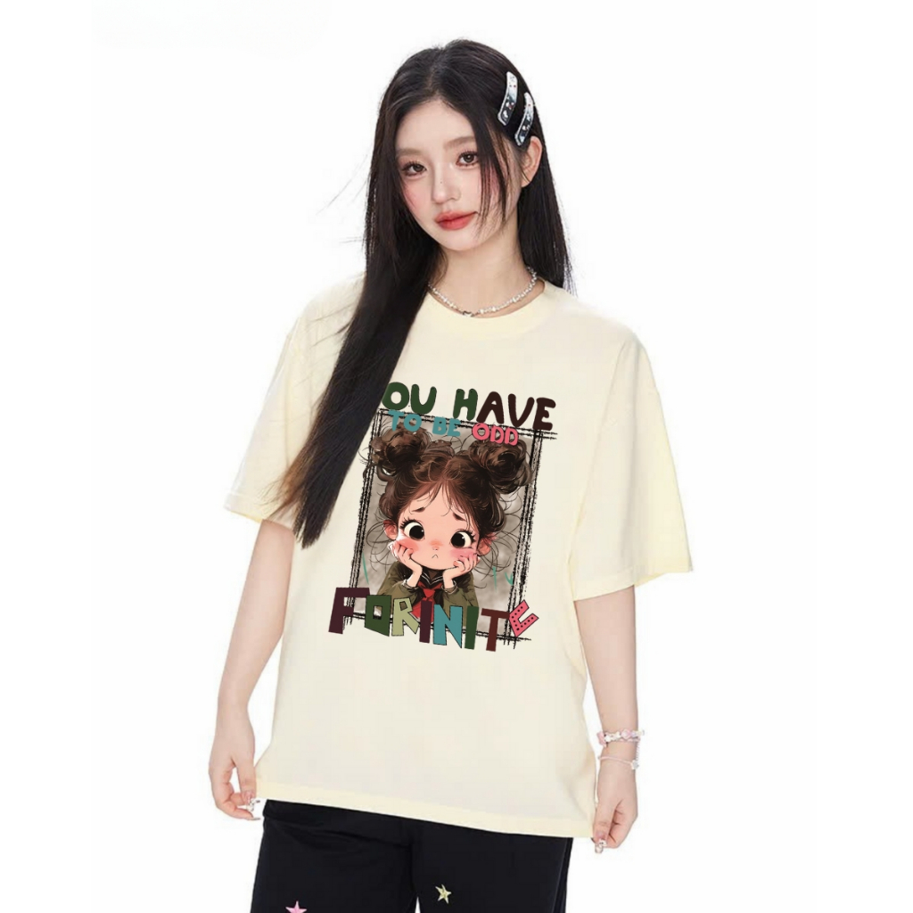 Áo thun nữ hot trend hình cô gái tóc xù nhiều mẫu local brand We Tee dáng oversize rộng - T018_thumbnail_7