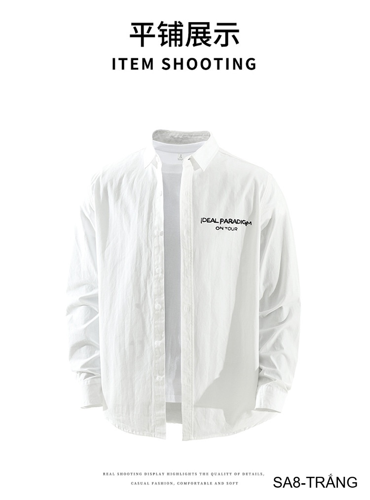 SA8 - Áo sơ mi nam dài tay phong cách, in chữ cá tính, chất cotton mềm mại, dáng rộng thoải mái_thumbnail_11