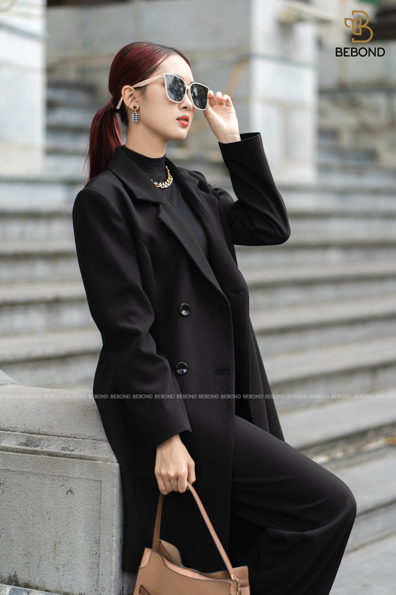 Mangto kaki dáng vừa MÀU ĐEN- Amanda Dress_thumbnail_2