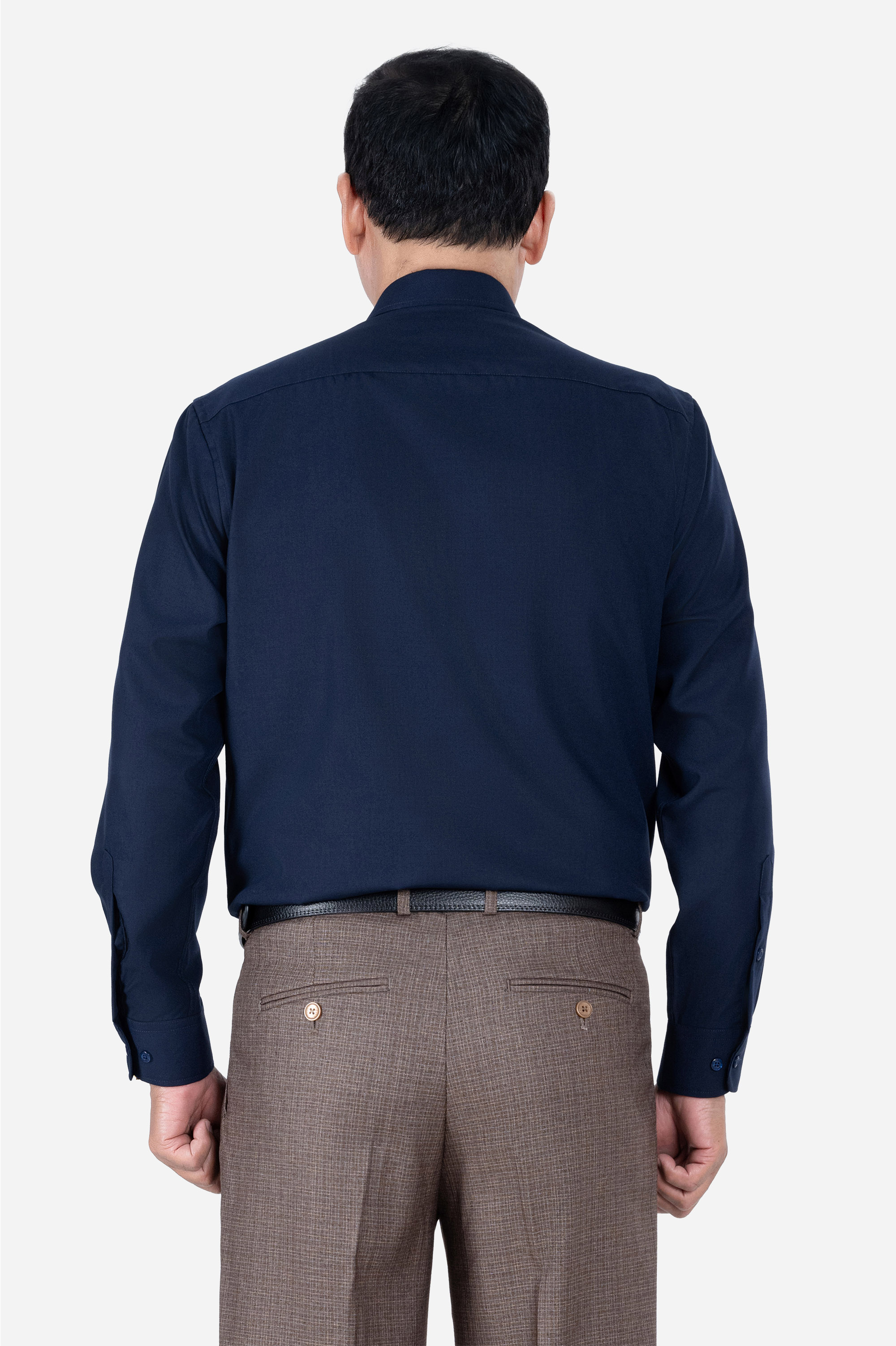 Sơ Mi Trơn Dài Tay Nam Trung Niên ANCHi Chất Liệu Cotton Nhập Khẩu Màu Trắng_thumbnail_33