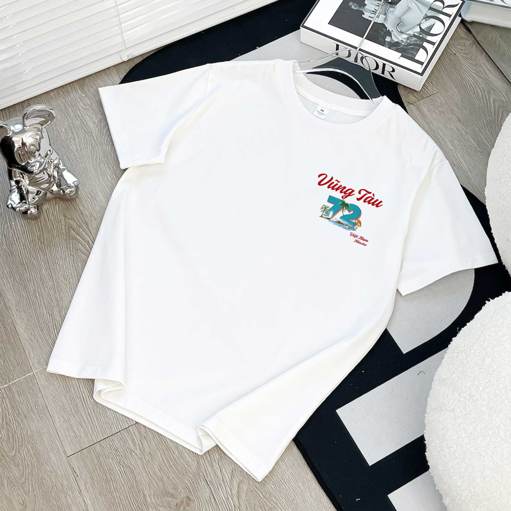 Áo thun nữ du lịch Vũng Tàu form vừa regular thoáng mát ARD1288 Miucho Chic in mix_thumbnail_9