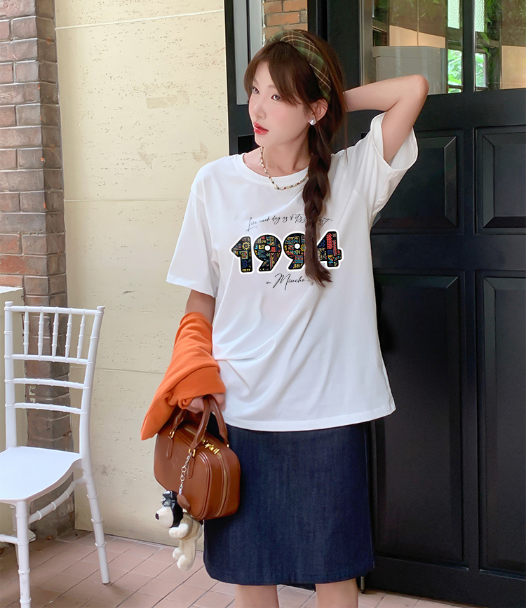 Áo thun nữ in năm sinh 1994 form vừa regular vải cotton 4c thoáng mát ARD1781 Miucho Chic in mix_thumbnail_2