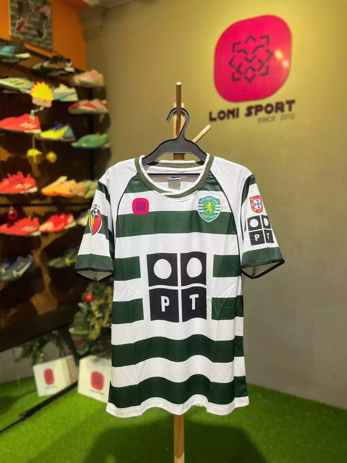 Áo Retro Sporting sân nhà trắng 2001/2003_thumbnail_4