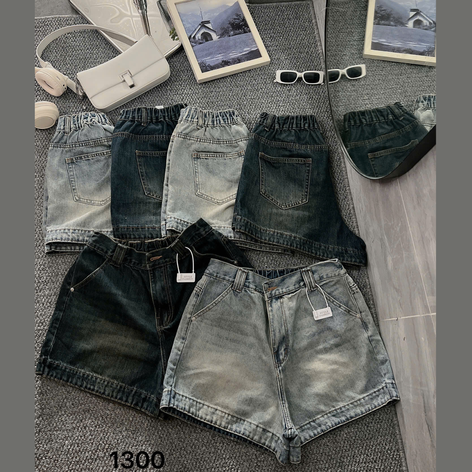 Quần short lưng thun lưng cao bigsize QSJ1300 dành cho nàng mũm mĩm từ 55-90kg