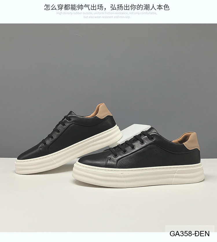 GA358 - Giày Sneaker Nam Đế Dày Phong Cách Hàn Quốc Da Bò Thoáng Khí_thumbnail_17
