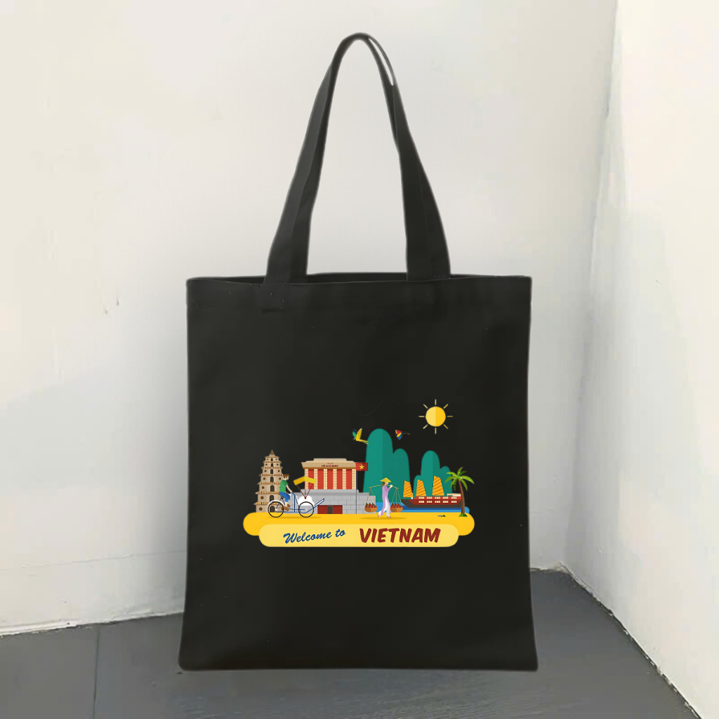 Túi tote vải canvas BST Tôi yêu Việt Nam có khoá kéo và ngăn phụ đi học, đi chơi - 𝐖𝐞 𝐓𝐞𝐞 TOTE10_thumbnail_11