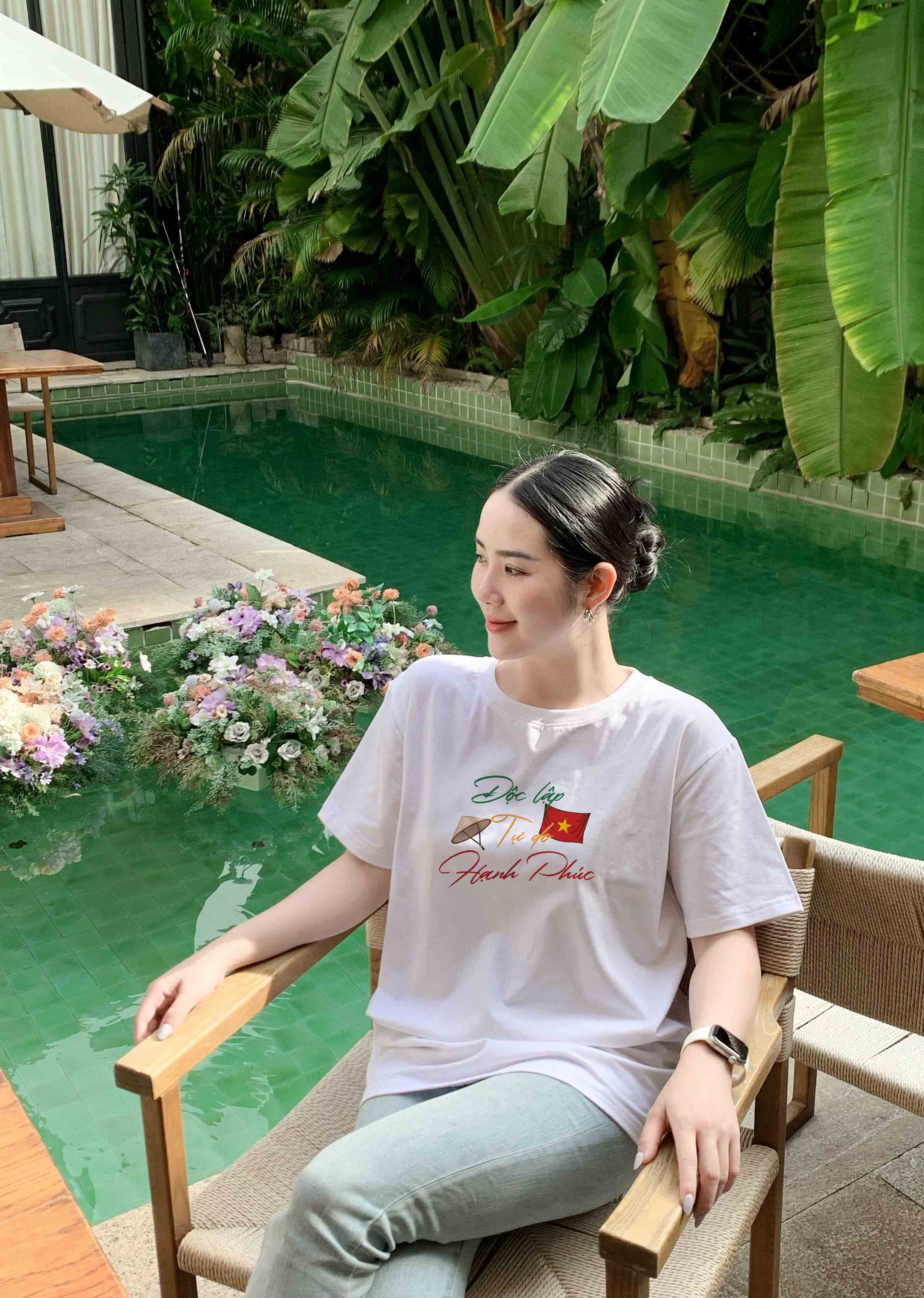 Áo thun Việt Nam tôi yêu form vừa 2136 Miucho Chic vải cotton thoáng mát co giãn cổ tròn in mix_thumbnail_5