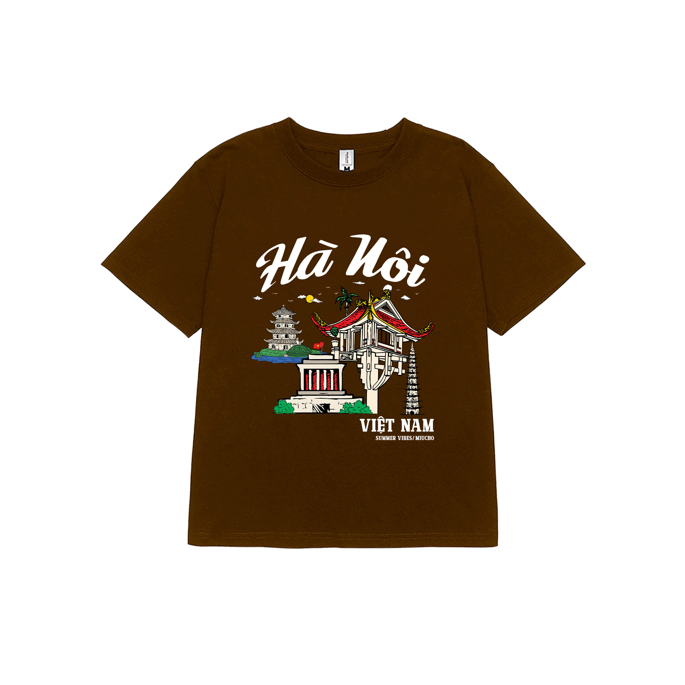 Áo thun baby tee form ôm xinh xắn ABD1277 Miucho tay ngắn cổ tròn in hình Hà Nội_thumbnail_7