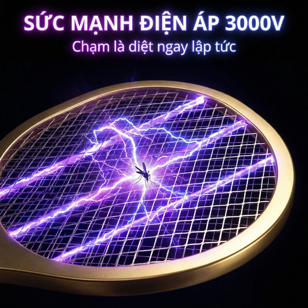 Đèn muỗi có chức năng vợt muỗi Kachi MK386 với đế sạc tích hợp_thumbnail_7