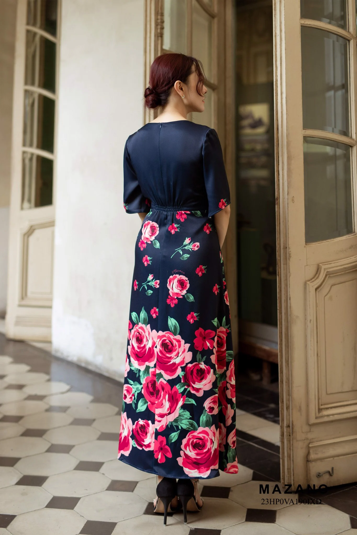 Đầm ôm chân rủ tiệc họa tiết hoa_thumbnail_5