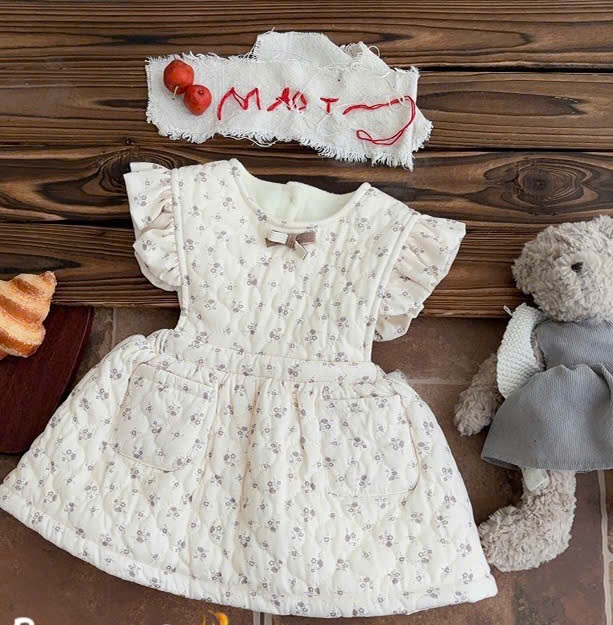 (C15) Váy trắng lót lông hoa nhí tay bướm_thumbnail_0