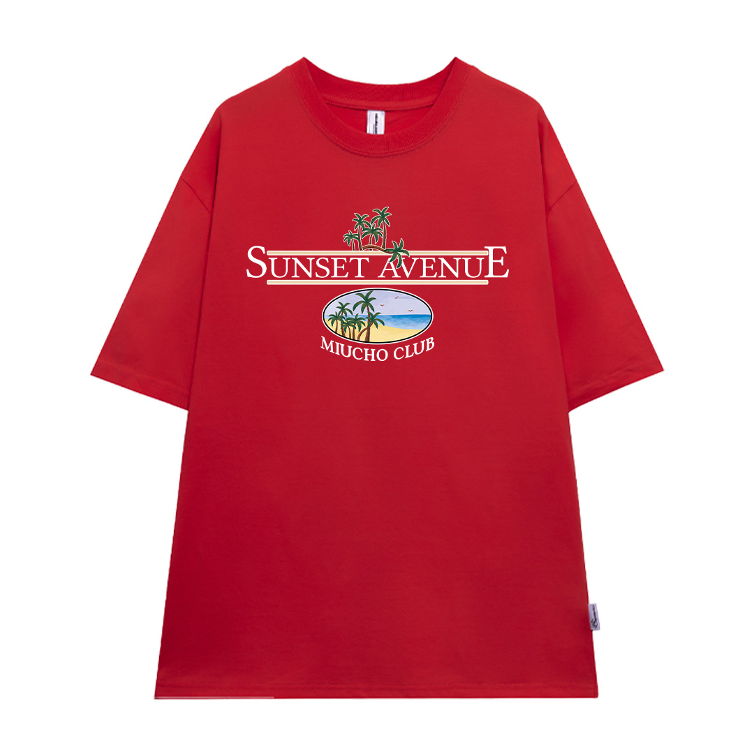 Áo thun form rộng unisex đi biển mùa hè xinh xắn ATD1035 Miucho tay lỡ cổ tròn in mix_thumbnail_19