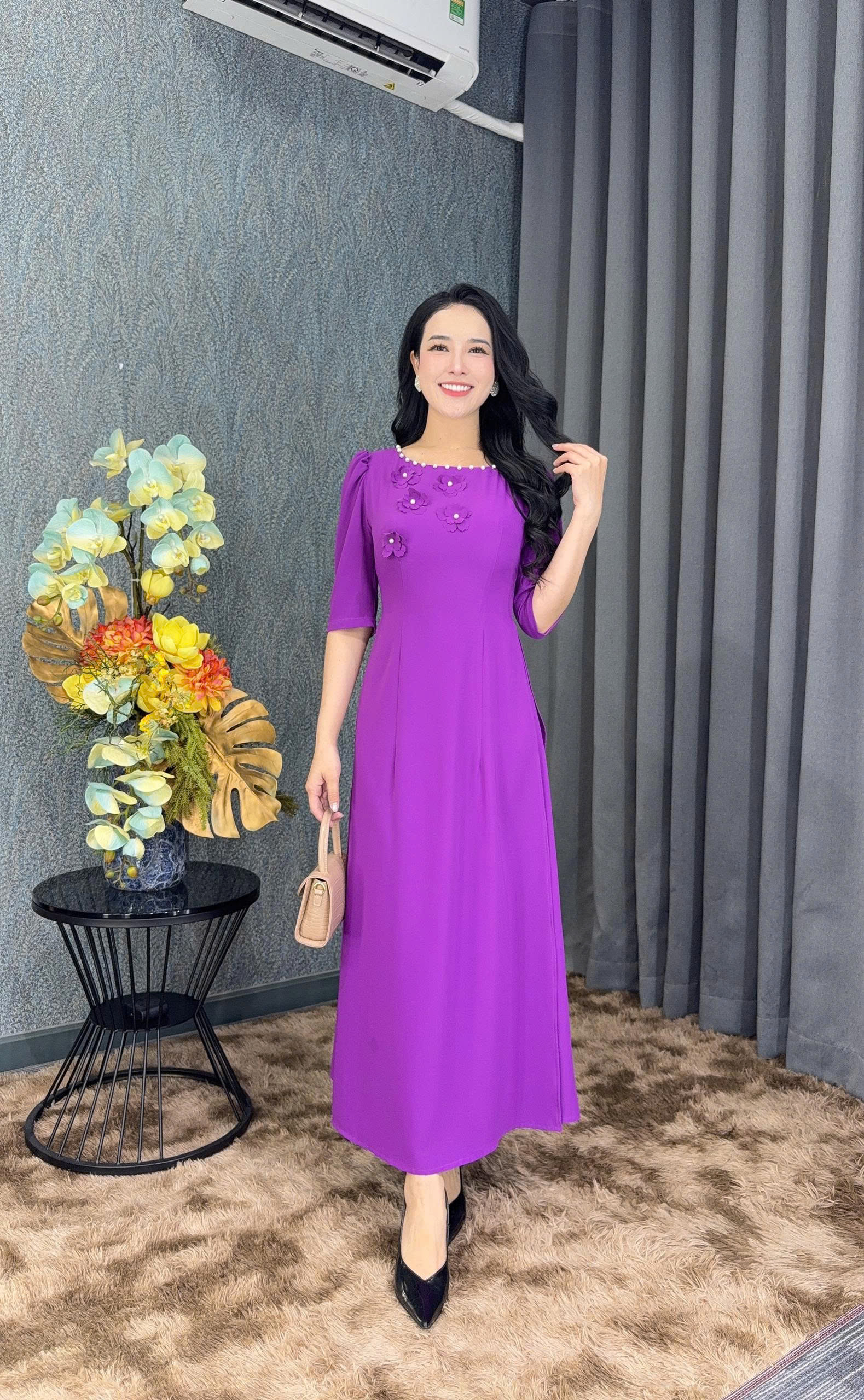 Đầm giả áo dài - Y2056 - Thương hiệu Zonbig