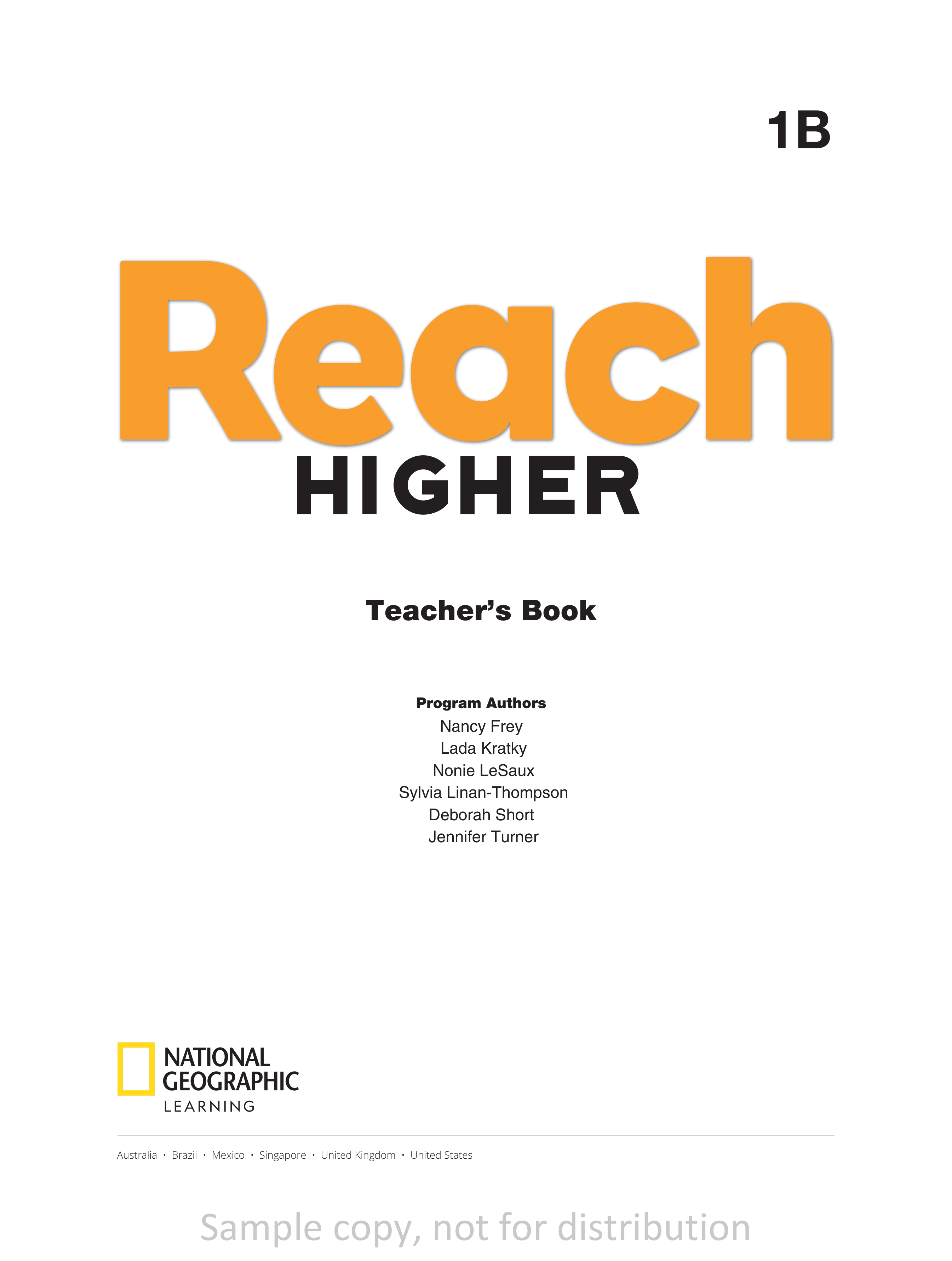 National Geographic Reach Higher 1B Teacher's Book (2020 – American English) – Sách giấy gáy đóng KEO nét đẹp