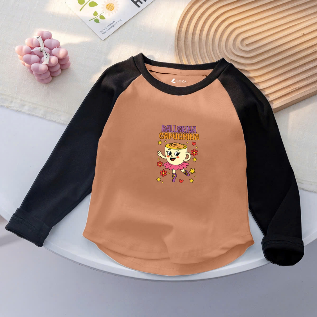 Áo Thu - Đông cho bé gái  in hình Tralalero Tralala, Ballerina Capucina  - Loza Kids AD002_thumbnail_4