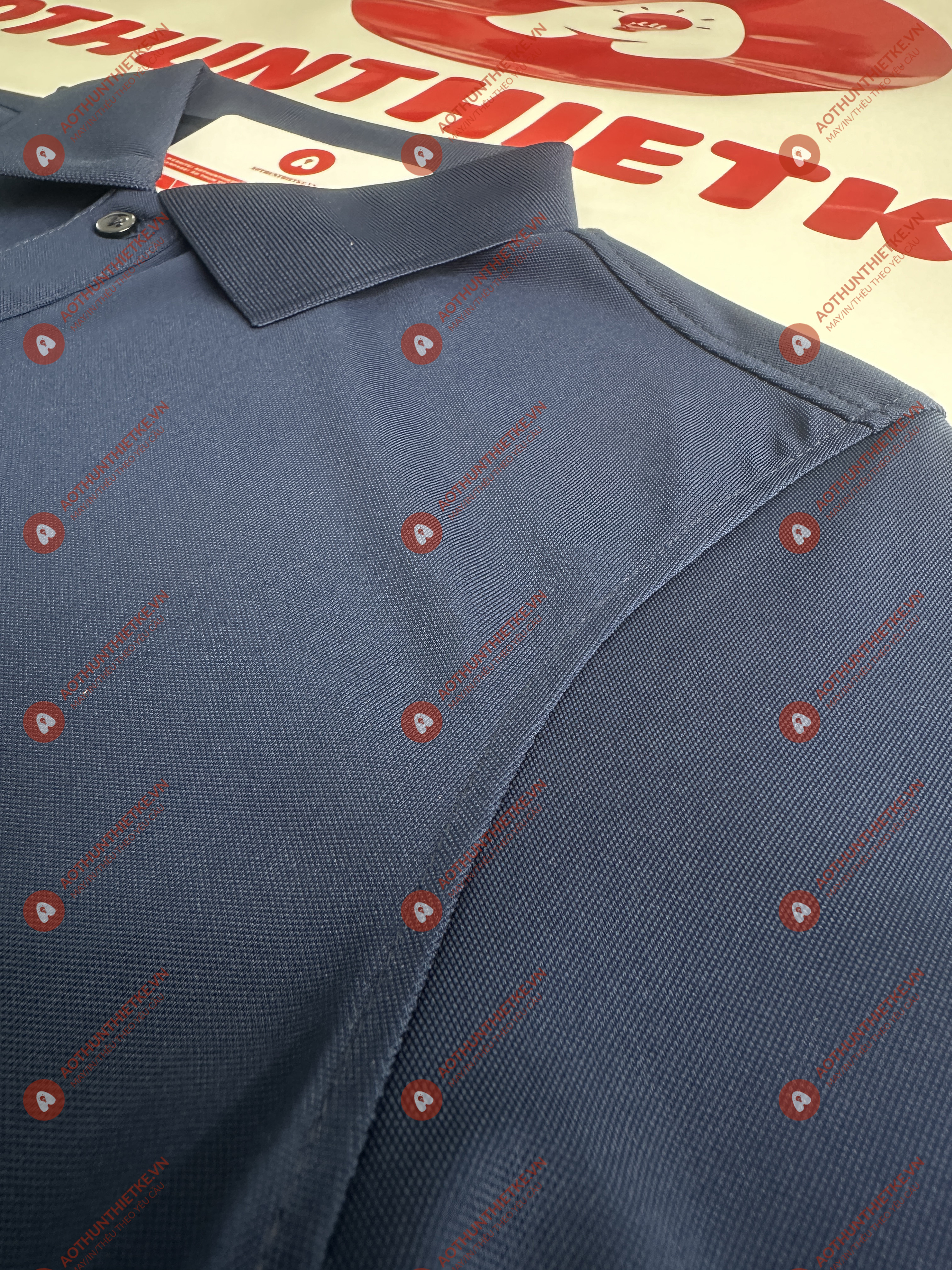 Áo Đồng Phục Polo Basic Xanh Navy_thumbnail_1